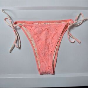 Aerie Cheekiest Pink Lace Bikini Bottom